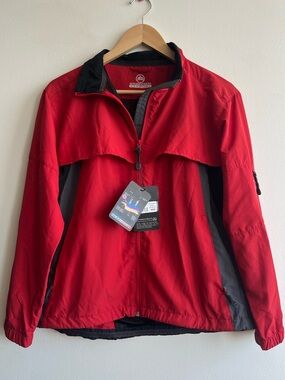NWT Stormtech RJ-1W Dry-Tech Running Jacket Womens M Red Quick-Dry Wicking